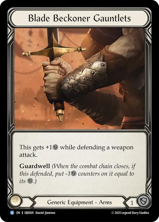 Blade Beckoner Gauntlets [SBZ005] (Silver Age Chapter 3) | Card Citadel