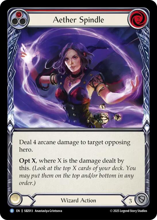 Aether Spindle (Red) [SBZ013] (Silver Age Chapter 3) | Card Citadel