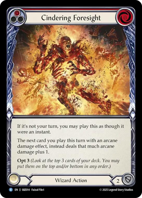 Cindering Foresight (Red) [SBZ014] (Silver Age Chapter 3) | Card Citadel