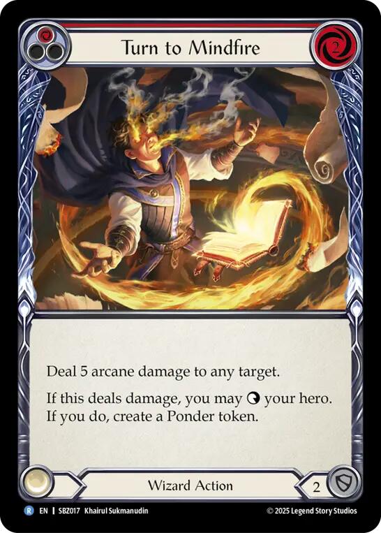 Turn to Mindfire (Red) [SBZ017] (Silver Age Chapter 3) | Card Citadel
