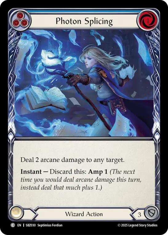 Photon Splicing (Blue) [SBZ030] (Silver Age Chapter 3) | Card Citadel