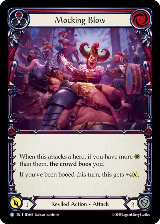 Mocking Blow (Red) [SLY011] (Silver Age Chapter 3) | Card Citadel