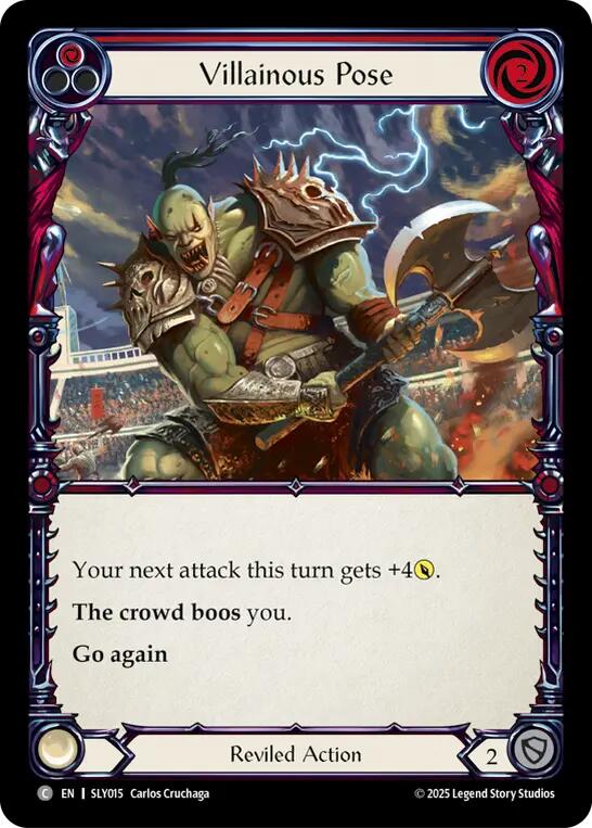 Villainous Pose (Red) [SLY015] (Silver Age Chapter 3) | Card Citadel
