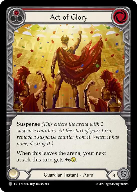 Act of Glory (Red) [SLY016] (Silver Age Chapter 3) | Card Citadel