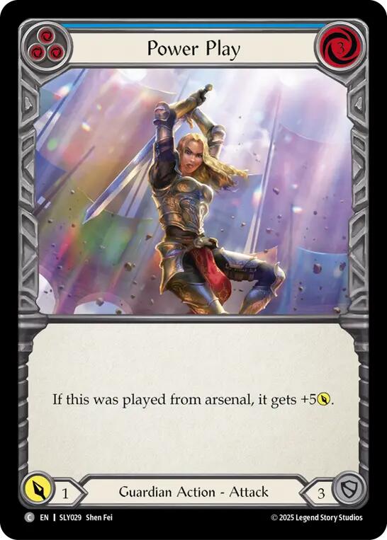 Power Play (Blue) [SLY029] (Silver Age Chapter 3) | Card Citadel