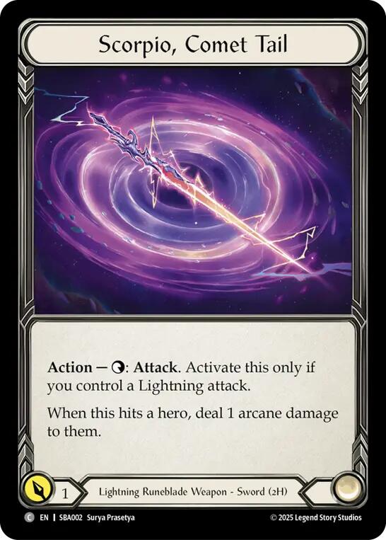 Scorpio, Comet Tail [SBA002] (Silver Age Chapter 3) | Card Citadel
