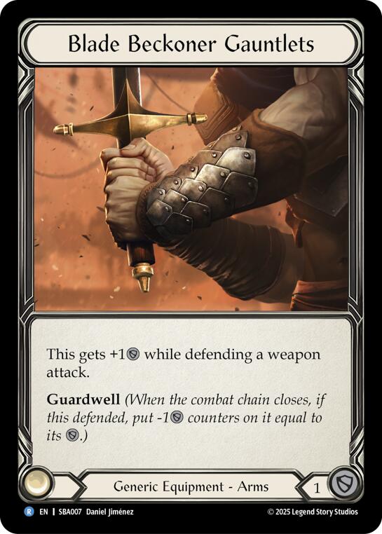 Blade Beckoner Gauntlets [SBA007] (Silver Age Chapter 3) | Card Citadel