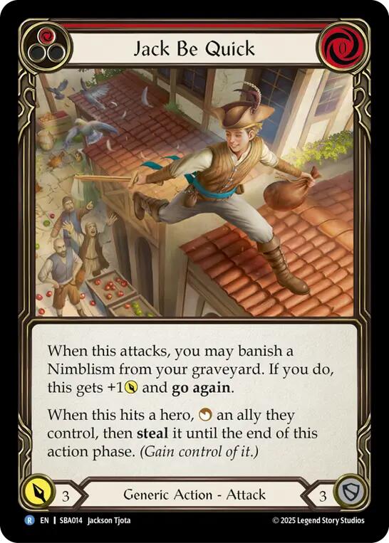 Jack Be Quick (Red) [SBA014] (Silver Age Chapter 3) | Card Citadel