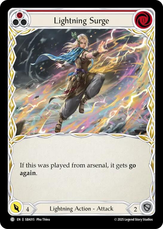Lightning Surge (Red) [SBA015] (Silver Age Chapter 3) | Card Citadel