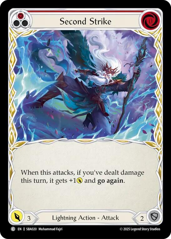 Second Strike (Red) [SBA020] (Silver Age Chapter 3) | Card Citadel