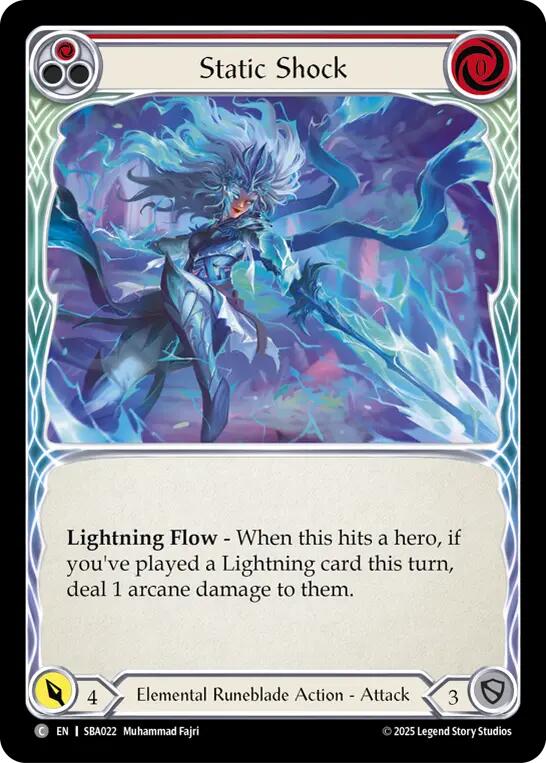 Static Shock (Red) [SBA022] (Silver Age Chapter 3) | Card Citadel