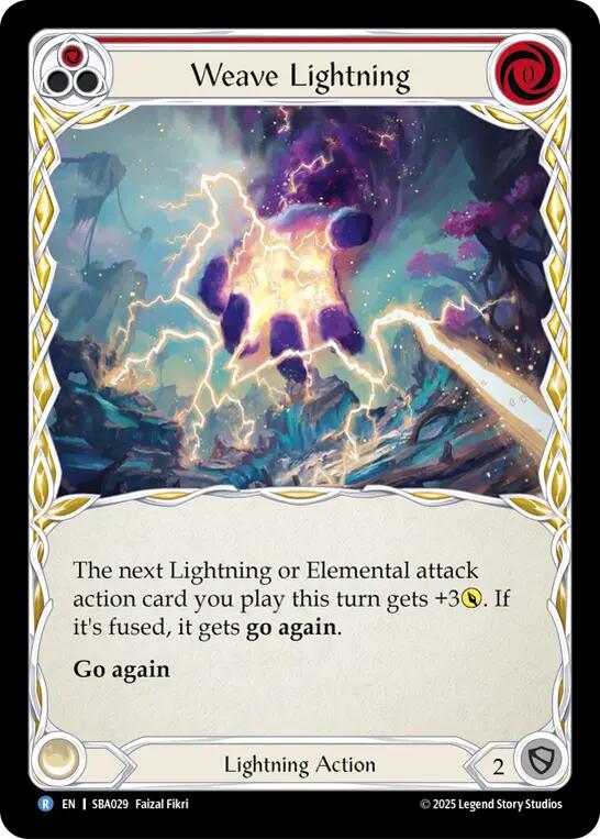Weave Lightning (Red) [SBA029] (Silver Age Chapter 3) | Card Citadel