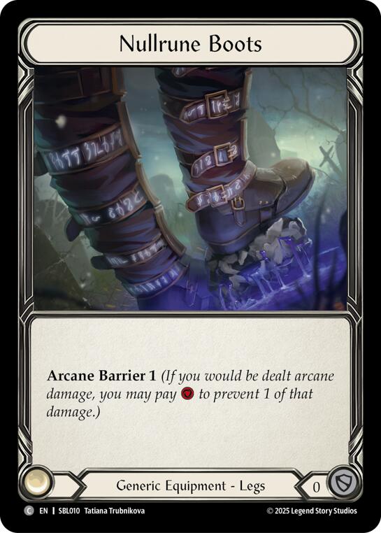 Nullrune Boots [SBL010] (Silver Age Chapter 3) | Card Citadel
