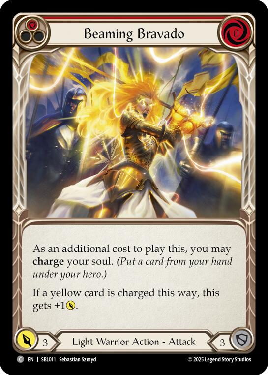 Beaming Bravado (Red) [SBL011] (Silver Age Chapter 3) | Card Citadel