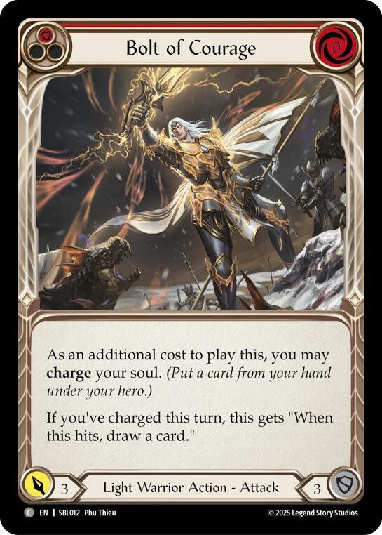 Bolt of Courage (Red) [SBL012] (Silver Age Chapter 3) | Card Citadel