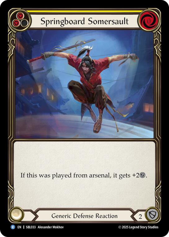 Springboard Somersault (Yellow) [SBL033] (Silver Age Chapter 3) | Card Citadel