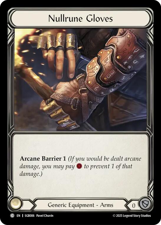 Nullrune Gloves [SGB006] (Silver Age Chapter 3) | Card Citadel