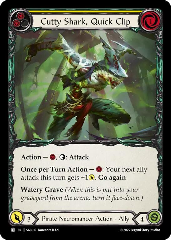 Cutty Shark, Quick Clip (Yellow) [SGB016] (Silver Age Chapter 3) | Card Citadel