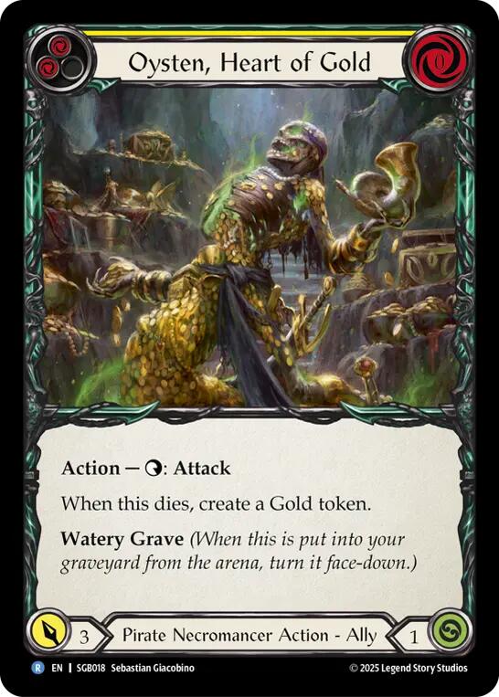 Oysten, Heart of Gold (Yellow) [SGB018] (Silver Age Chapter 3) | Card Citadel