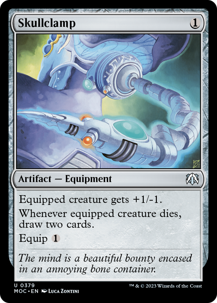 Skullclamp [March of the Machine Commander] | Card Citadel