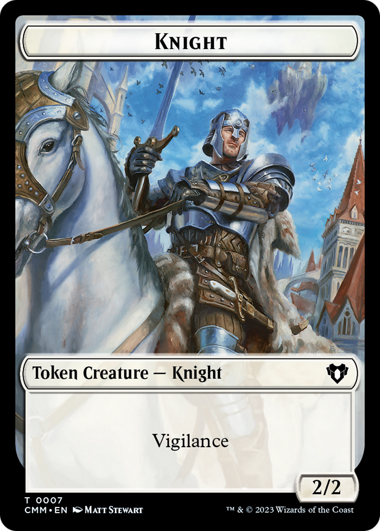 Knight Token [Commander Masters Tokens] | Card Citadel