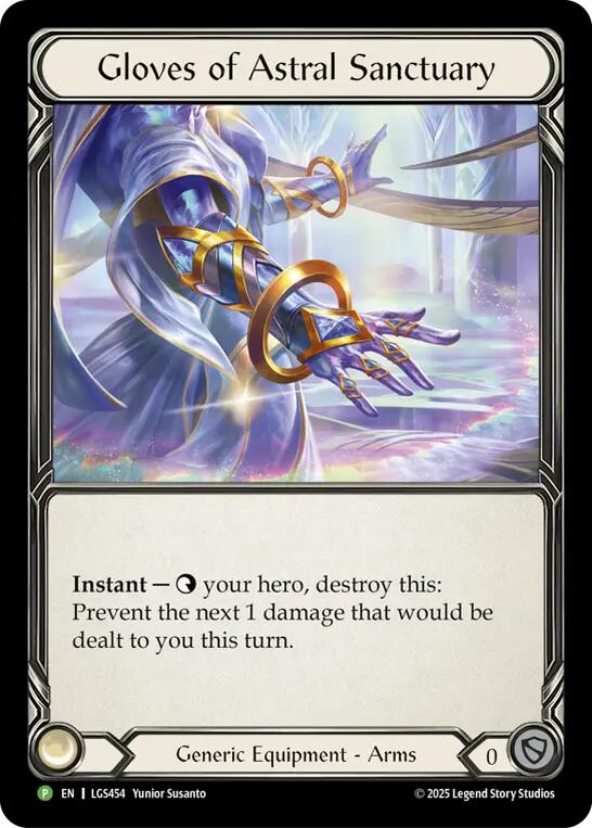 Gloves Of Astral Sanctuary [LGS454] (Promo)  Cold Foil | Card Citadel