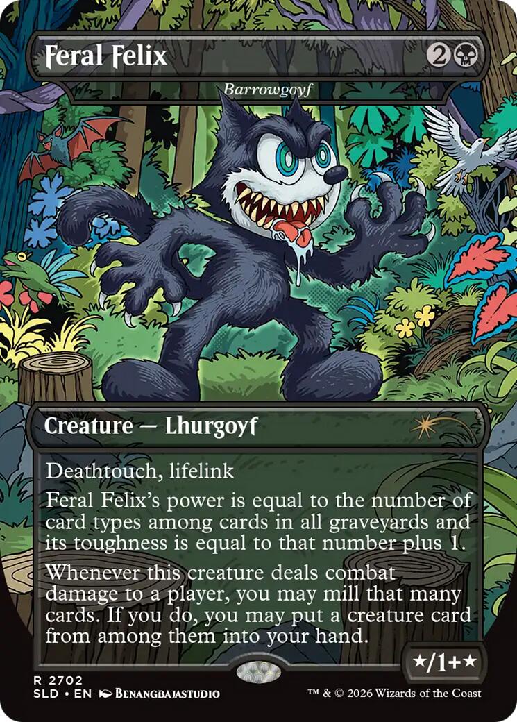 Feral Felix - Barrowgoyf [Secret Lair Drop Series] | Card Citadel