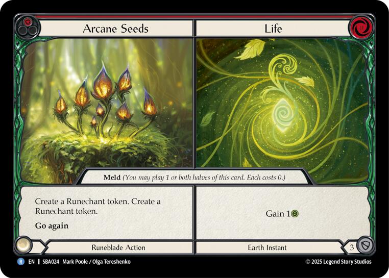 Arcane Seeds // Life [SBA024] (Silver Age Chapter 3) | Card Citadel
