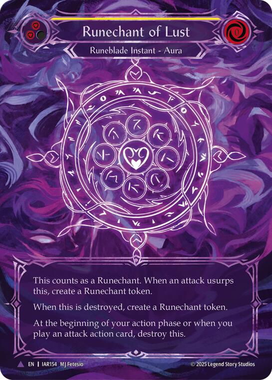 Runechant of Lust (Yellow) (Marvel) [IAR154-MV] (Omens of the Third Age)  Cold Foil | Card Citadel