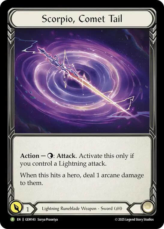 Scorpio, Comet Tail [GEM143-CF] (Gem Pack 5)  Cold Foil | Card Citadel