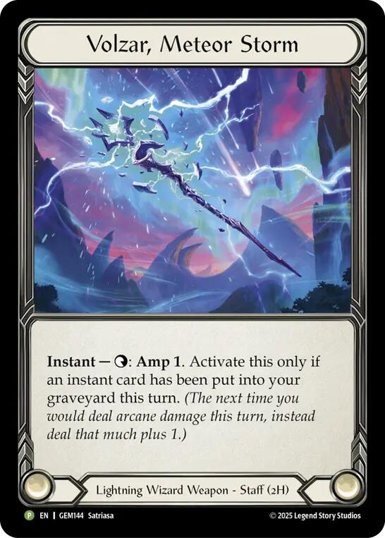Volzar, Meteor Storm [GEM144-CF] (Gem Pack 5)  Cold Foil | Card Citadel