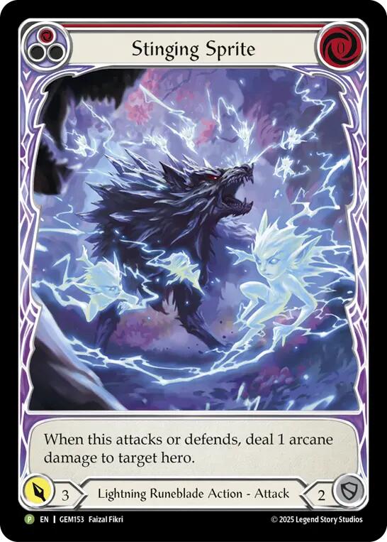 Stinging Sprite (Red) [GEM153] (Gem Pack 5) | Card Citadel