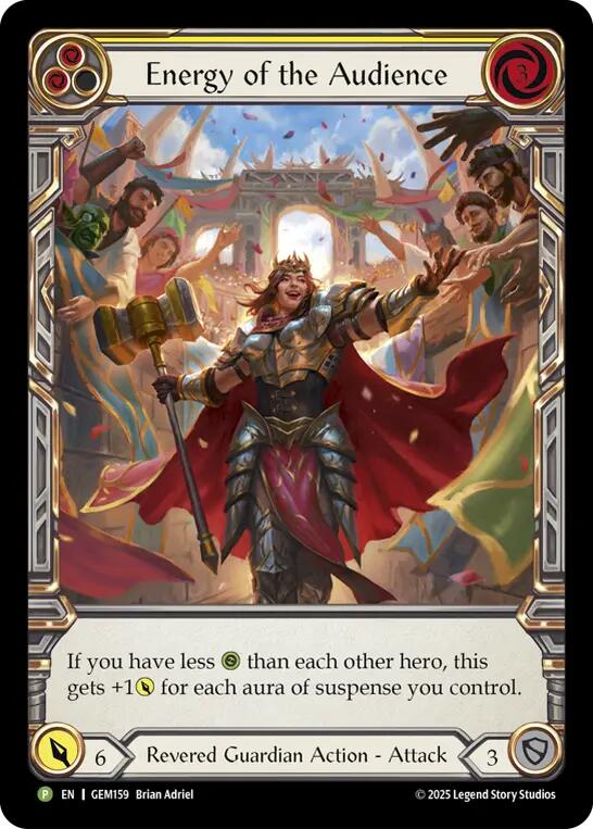 Energy of the Audience (Yellow) [GEM159] (Gem Pack 5) | Card Citadel