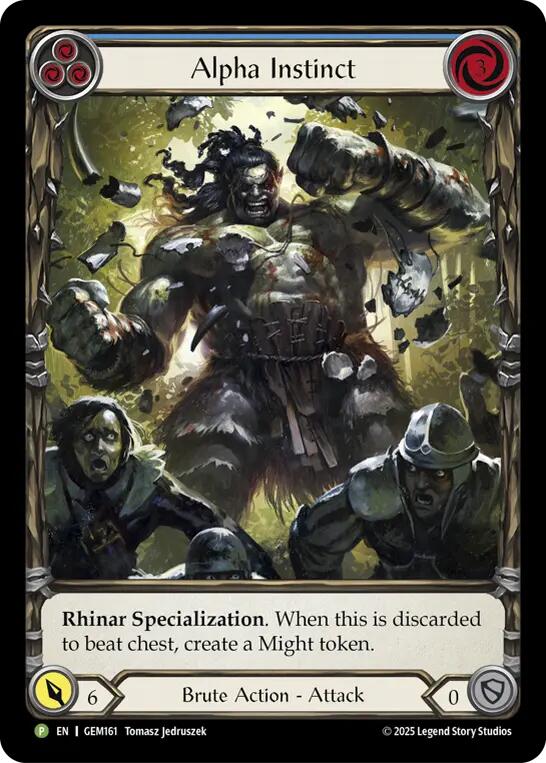 Alpha Instinct (Blue) [GEM161-RF] (Gem Pack 5)  Rainbow Foil | Card Citadel