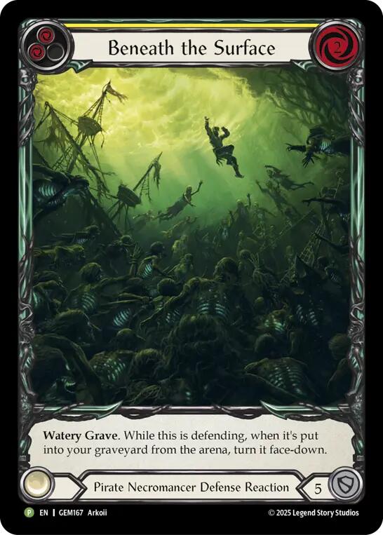 Beneath the Surface (Yellow) [GEM167] (Gem Pack 5) | Card Citadel