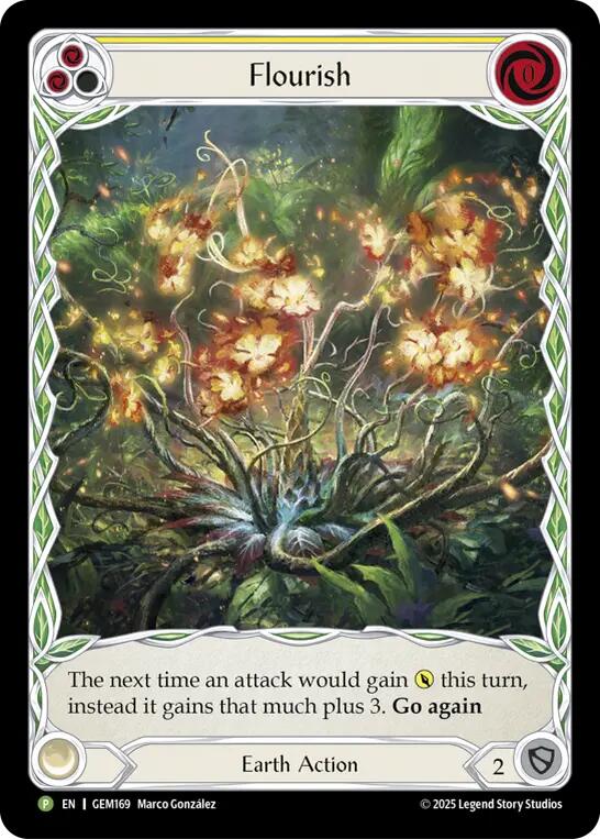 Flourish (Yellow) [GEM169] (Gem Pack 5) | Card Citadel