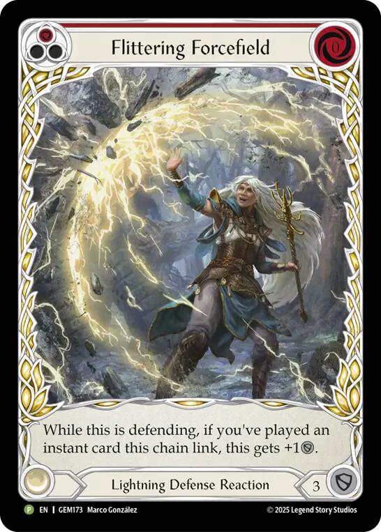 Flittering Forcefield (Red) [GEM173] (Gem Pack 5) | Card Citadel