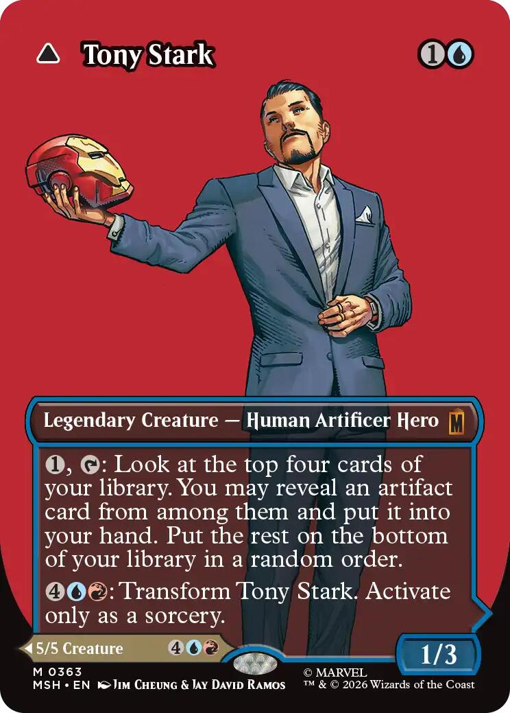 Tony Stark (Borderless) (0363) [Marvel Super Heroes] | Card Citadel