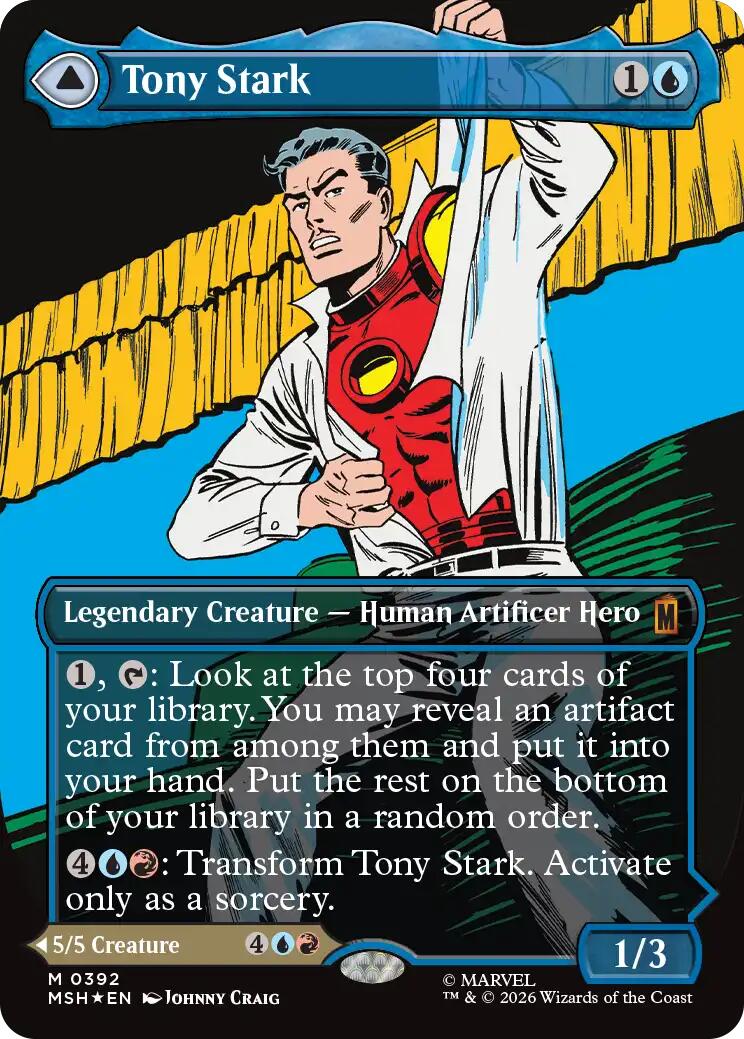 Tony Stark (Borderless) (0392) [Marvel Super Heroes] | Card Citadel