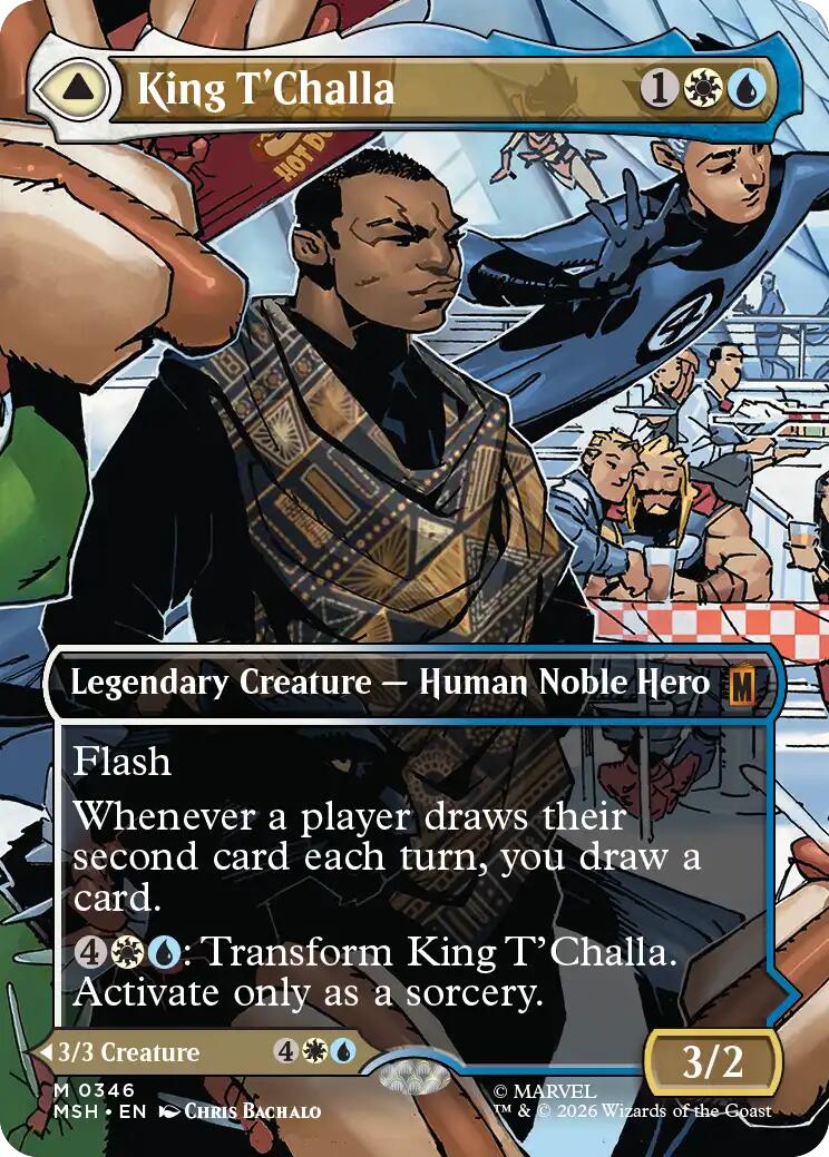 King T'Challa (Borderless) (0346) [Marvel Super Heroes] | Card Citadel