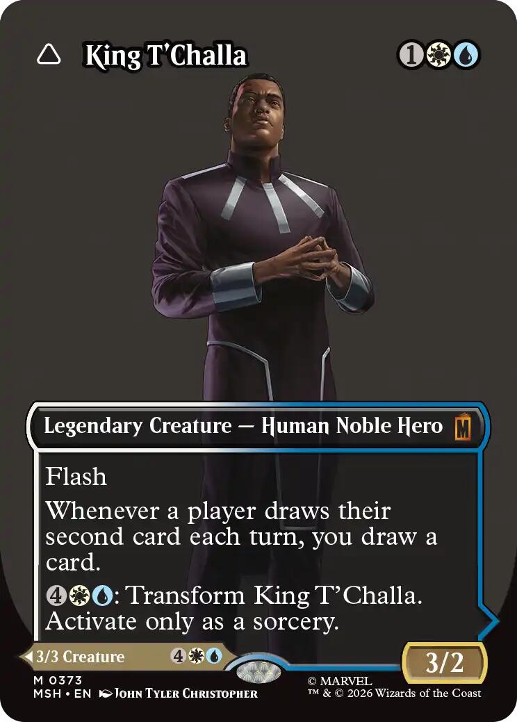 King T'Challa (Borderless) (0373) [Marvel Super Heroes] | Card Citadel