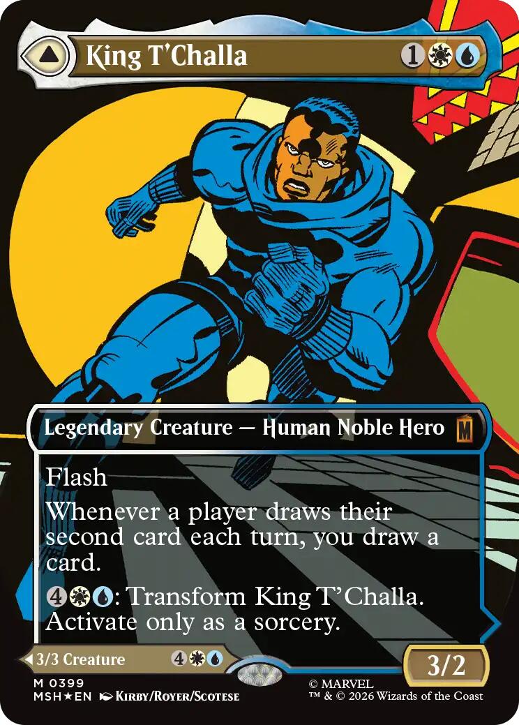 King T'Challa (Borderless) (0399) [Marvel Super Heroes] | Card Citadel
