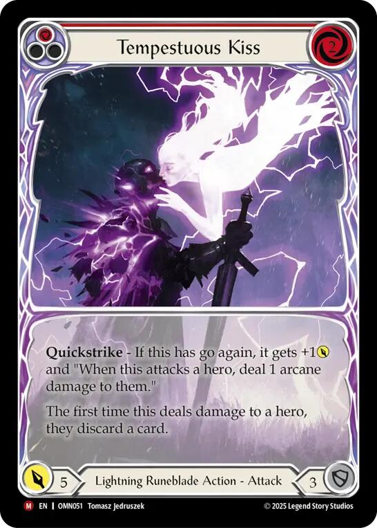 Tempestuous Kiss (Extended Art) [OMN051] (Omens of the Third Age)  Cold Foil | Card Citadel