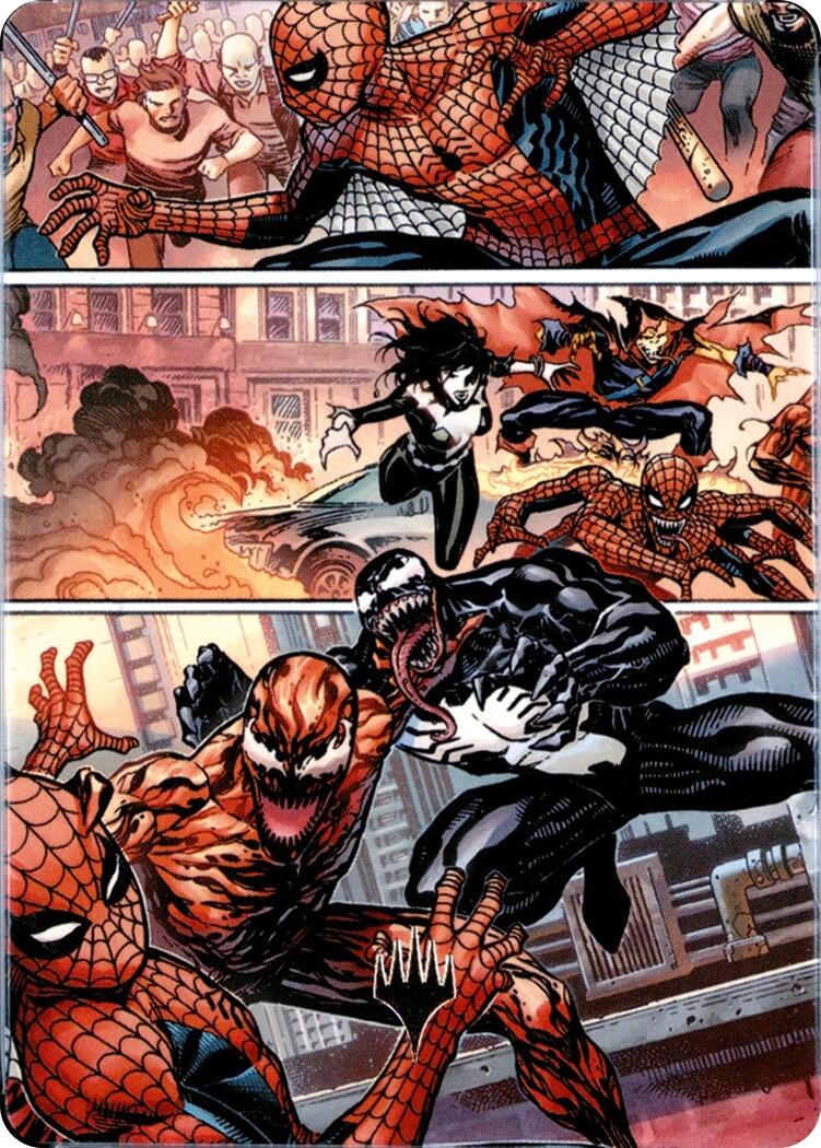 Maximum Carnage Art Card (Gold-Stamped Planeswalker Symbol) [Marvel's Spider-Man Art Series] | Card Citadel