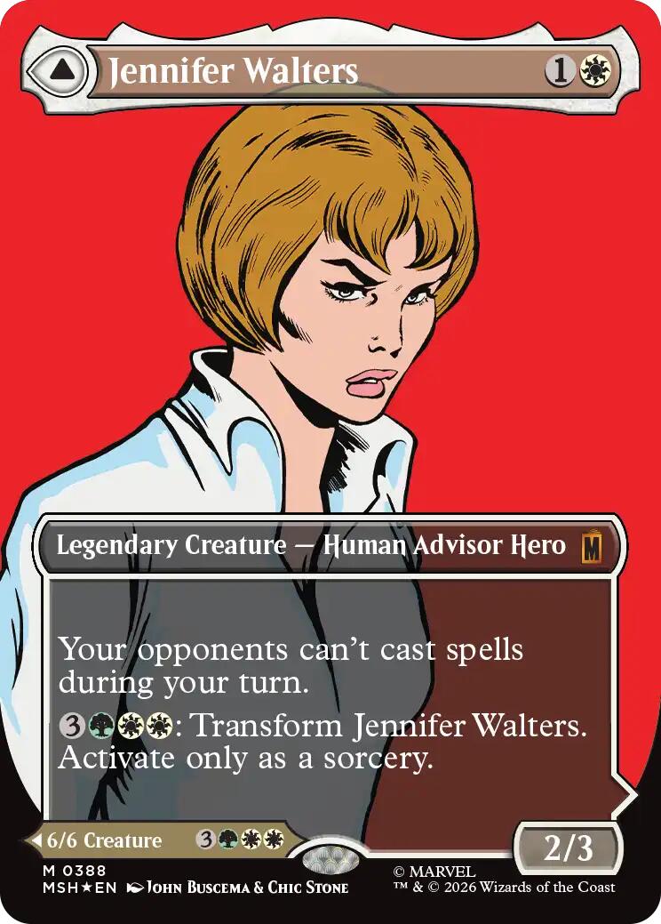 Jennifer Walters // The Sensational She-Hulk (Borderless) (0388) [Marvel Super Heroes] | Card Citadel