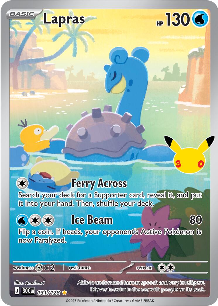 Lapras (131/128) [Mega Evolution: 30th Celebration] | Card Citadel