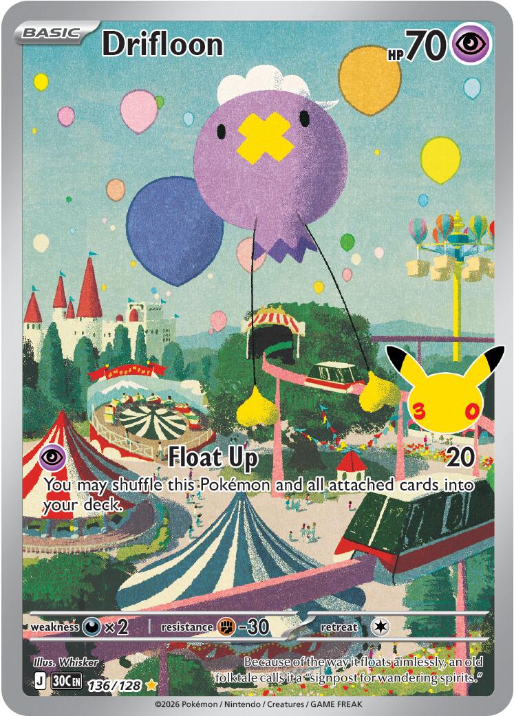 Drifloon (136/128) [Mega Evolution: 30th Celebration] | Card Citadel