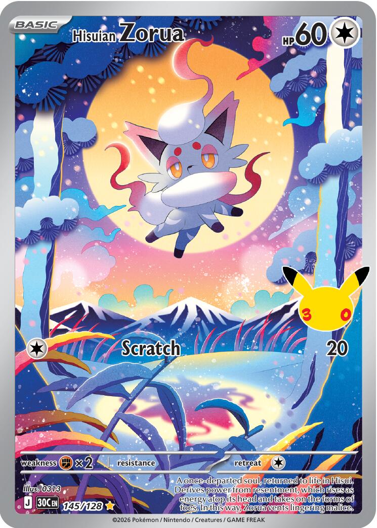Hisuian Zorua (145/128) [Mega Evolution: 30th Celebration] | Card Citadel