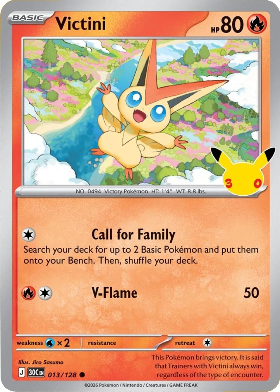 Victini (013/128) [Mega Evolution: 30th Celebration] | Card Citadel