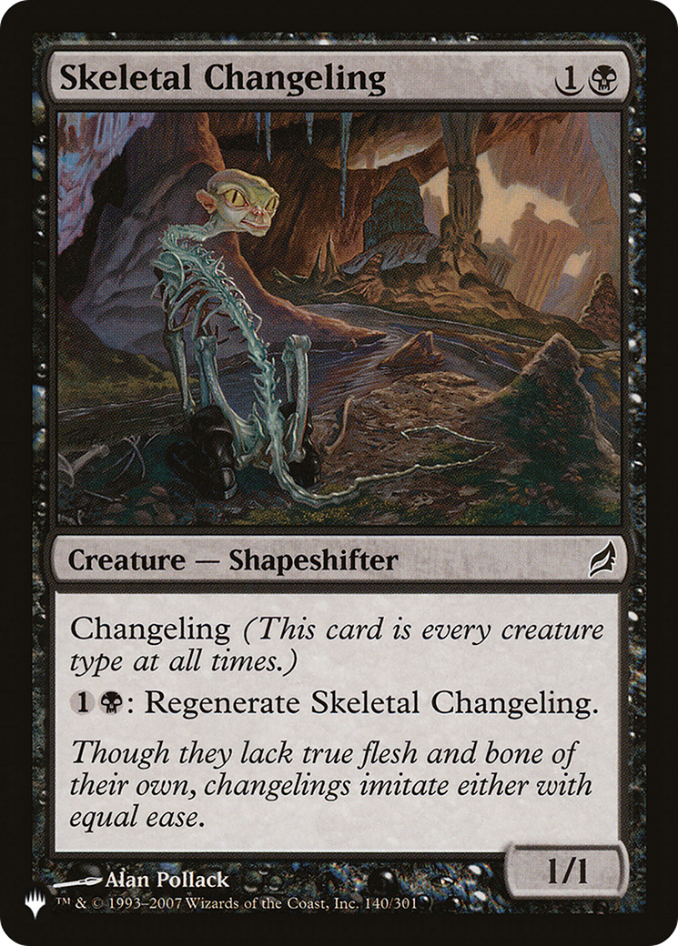 Skeletal Changeling [The List Reprints] | Card Citadel